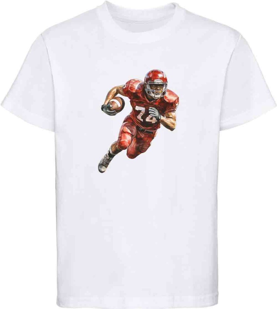 i506 Kinder American Football T-Shirt weiss