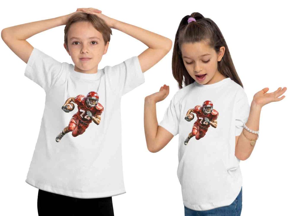 i506 Kinder American Football T-Shirt weiss