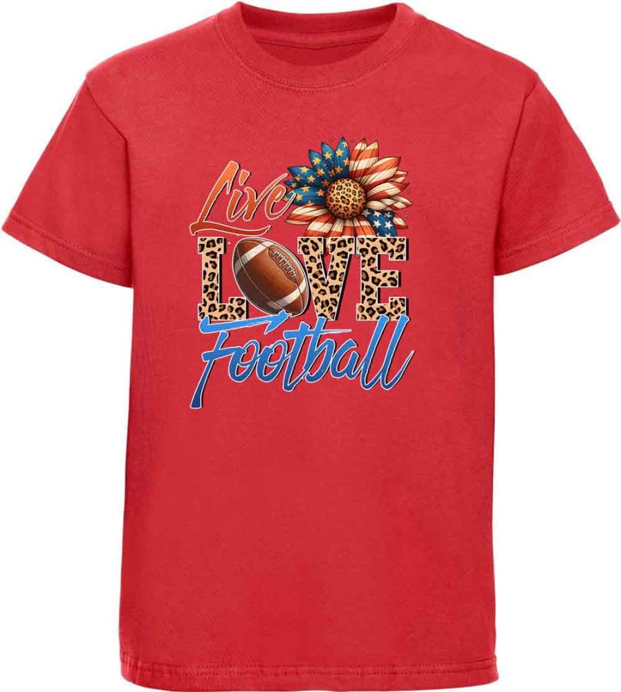 i510 Kinder American Football T-Shirt rot