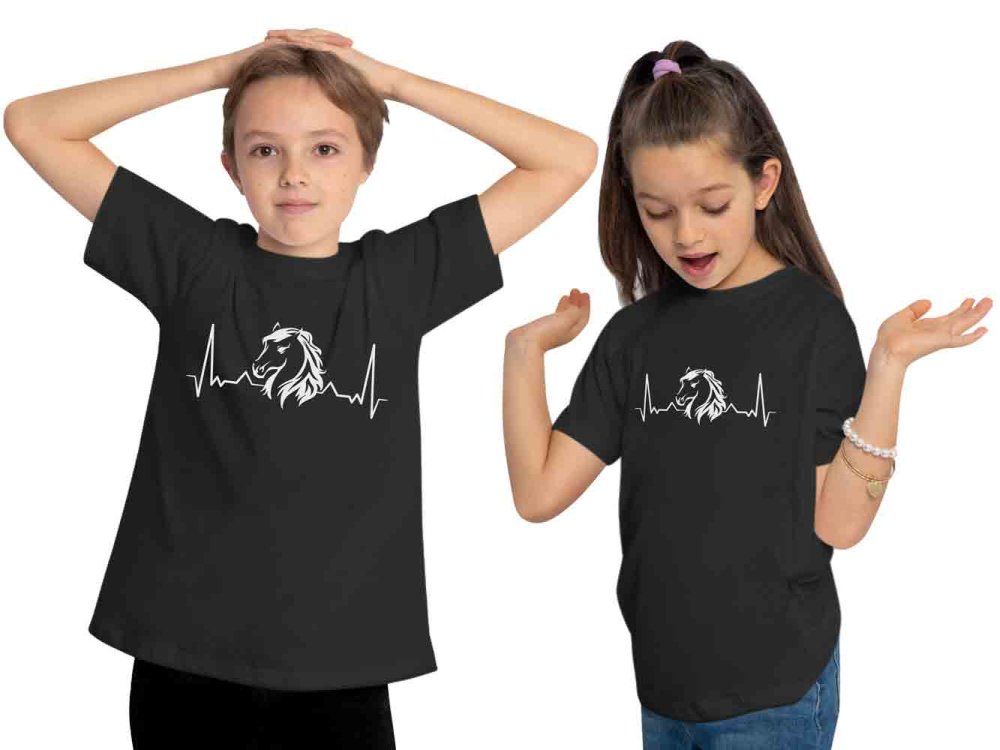 i557 Kinder Fussball T-Shirt schwarz